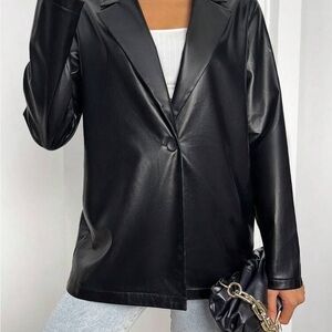 Black Leather Women's Jacket